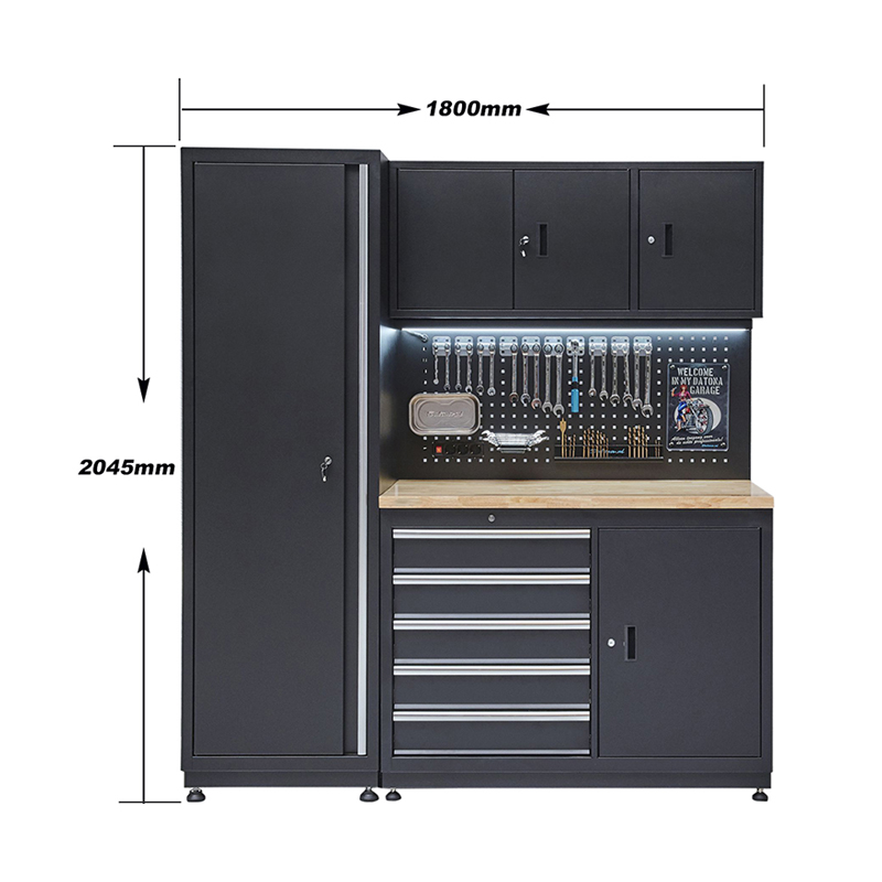 GLG4000 Eintüriger Standard-Garagenschrank mit Hängebrett