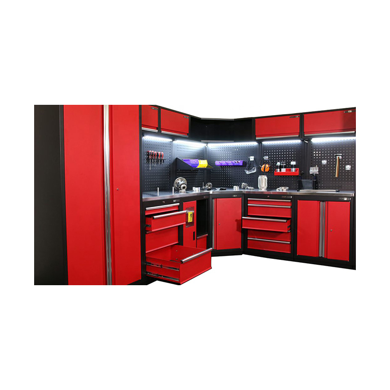 GLG7000A Werkstatt-Garagen-Aufbewahrungssystem mit Eck-Werkzeugschrank-Werkbank
